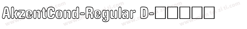 AkzentCond-Regular D字体转换